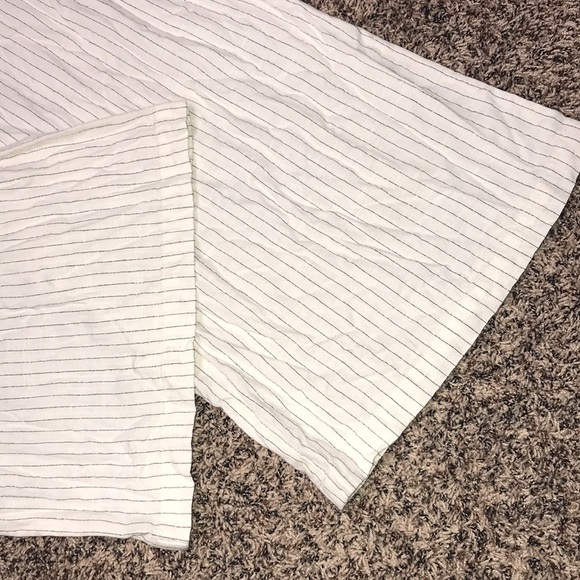 🐠Wild Fable Striped Cream & Black Wide-Leg Pleated Pants Size XXL | NWT - Picture 6 of 12